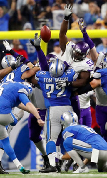 For second time this month, Lions edge Vikings late